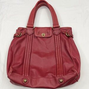 Marc Jacob’s Large Red Leather Tote Bag